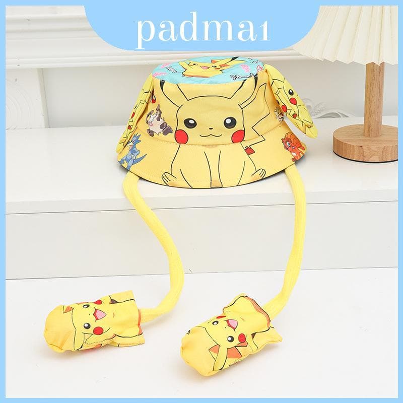 Boné De Pescador Infantil De Verão Com Design De Orelha 3d , Guarda-Sol E Ponto , Impressão Do Homem-Aranha Para Uso Ao
