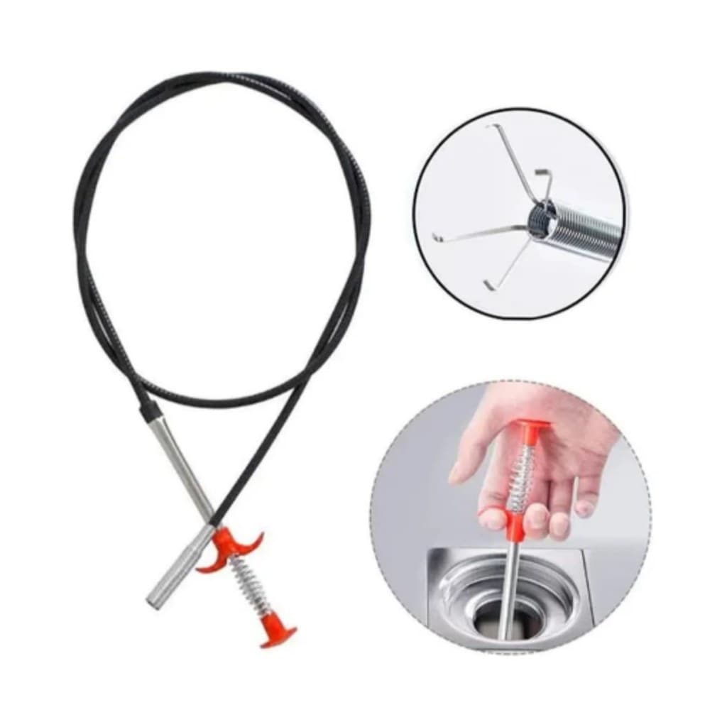 Desentupidor Garra Flexível Manual para Pias e Ralos