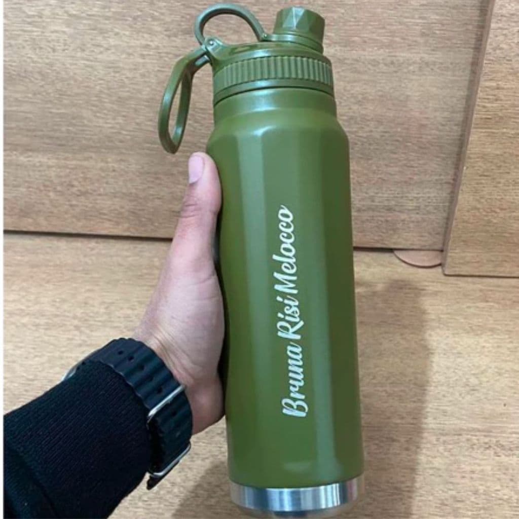 Garrafa Térmica Estilo Personalizada 800ml Logo Nome Time