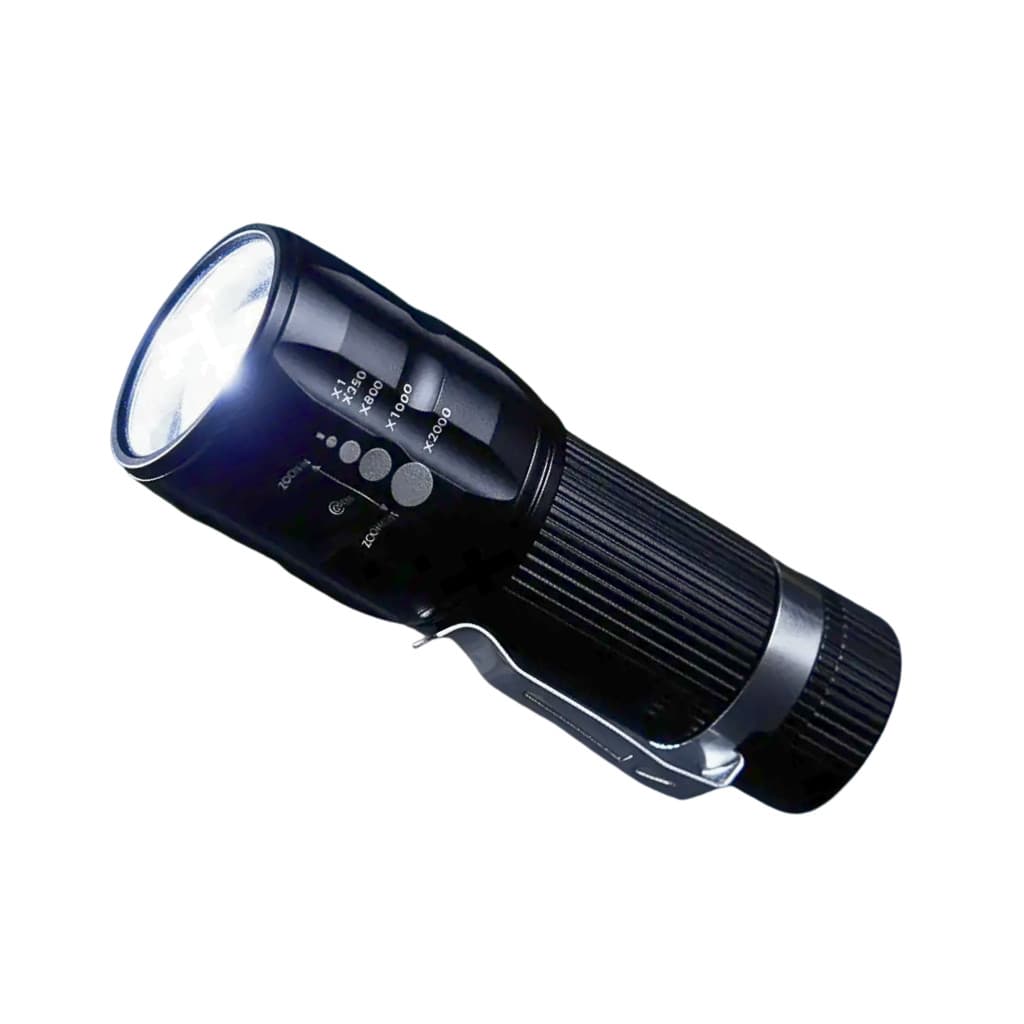 Lanterna Tática Portátil MINI a Pilha com Zoom Telescópico Kapbom KA-L1589