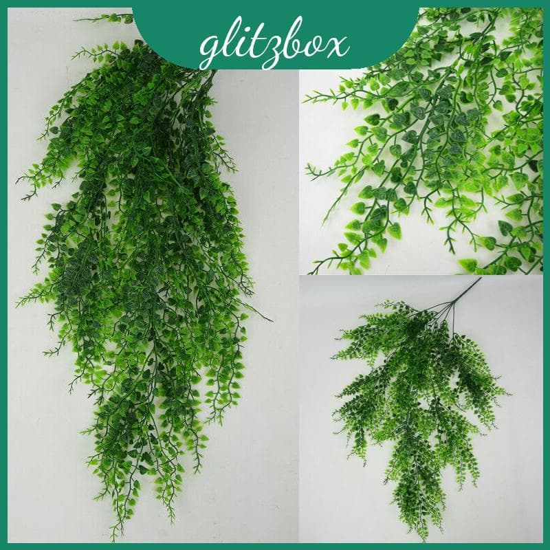 Plantas Verdes Artificiais Penduradas Suculentas Para Decoração Elegante De Parede