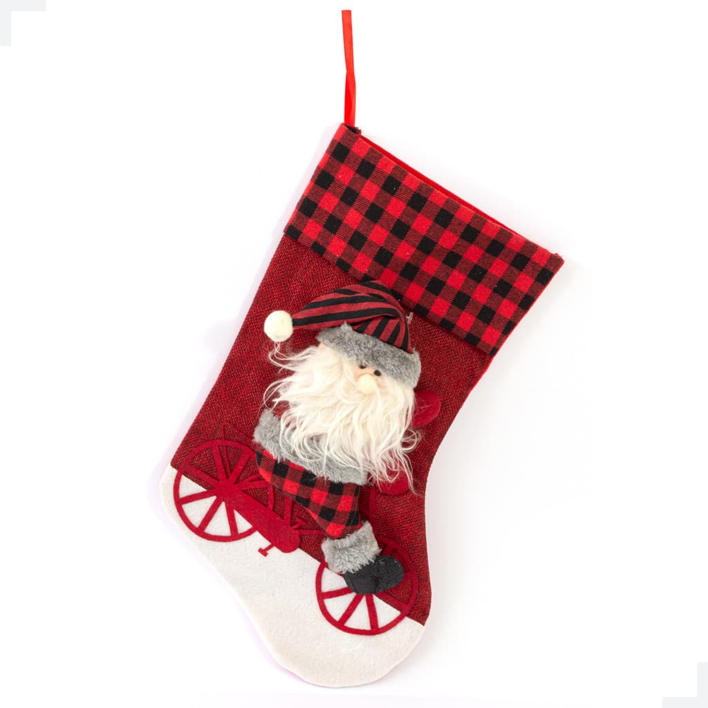 Meia papai Noel Bike Zadrez Buf 41cm Magizi
