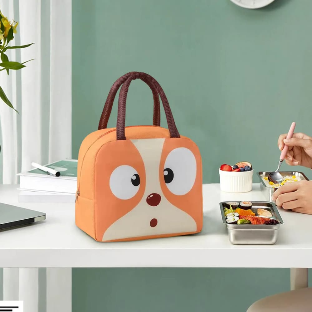 Bolsa Térmica Lancheira Escolar com Alça Estampas de Animais Kapbom