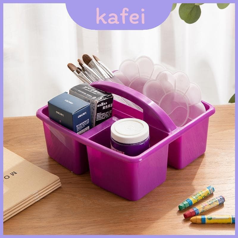 Cesta Plástica Multifuncional Do Organizador Para Fontes E Lanches Da Arte Sala De Aula