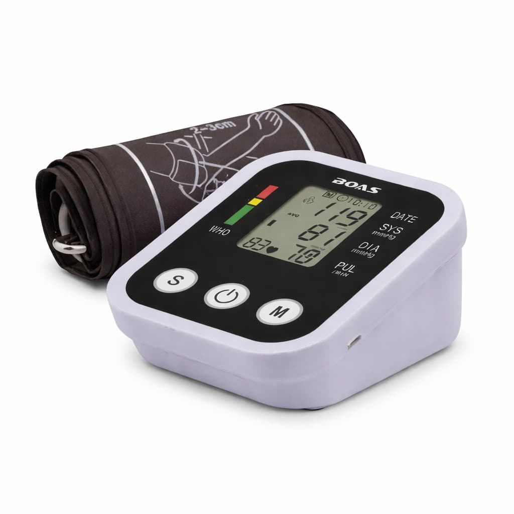 Monitor de Pressão Arterial Digital Portátil Automático LCD Braçadeira Ajustável