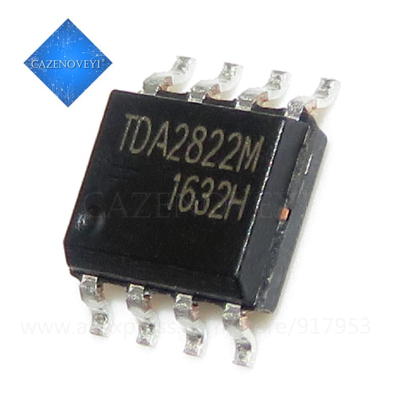 10 Peças TDA2822M TDA2822 SOP-8 Novo E original Em Estoque