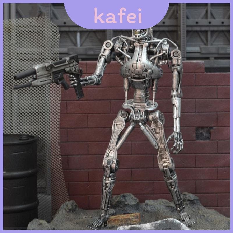 Figura De Ação Requintada Terminator Endosqueleton T-800 Com Rifle De Plasma Para Dar Presente