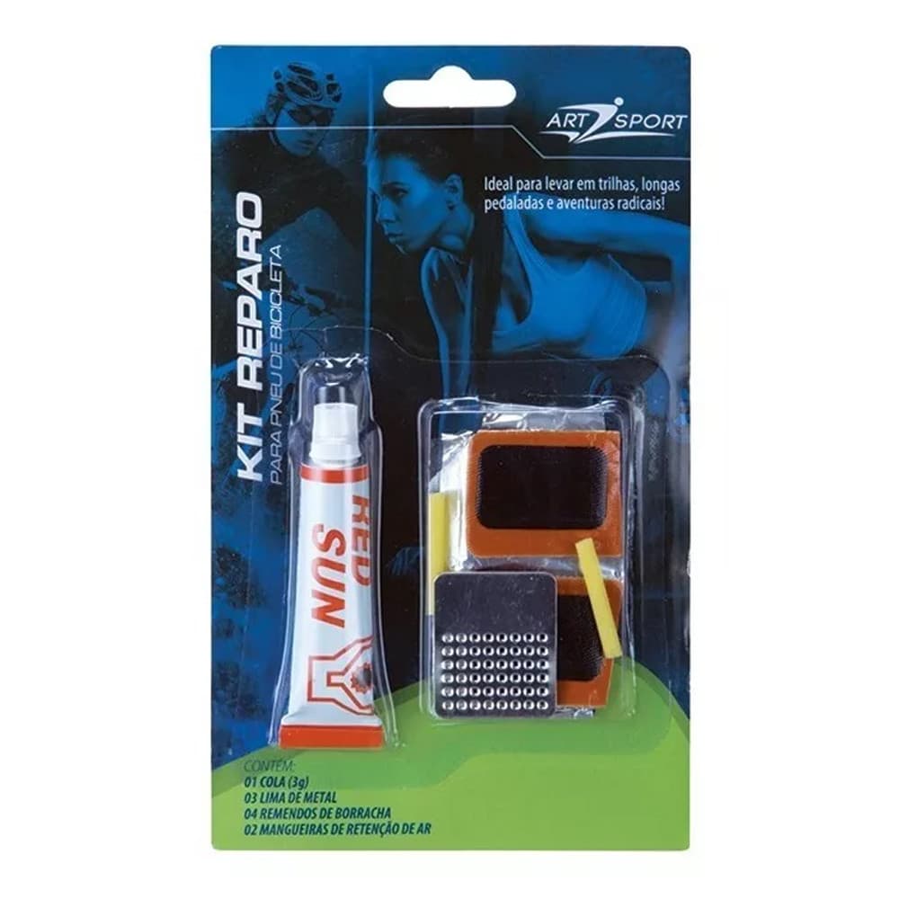 Kit Reparo Remendo para Pneu de Bicicleta