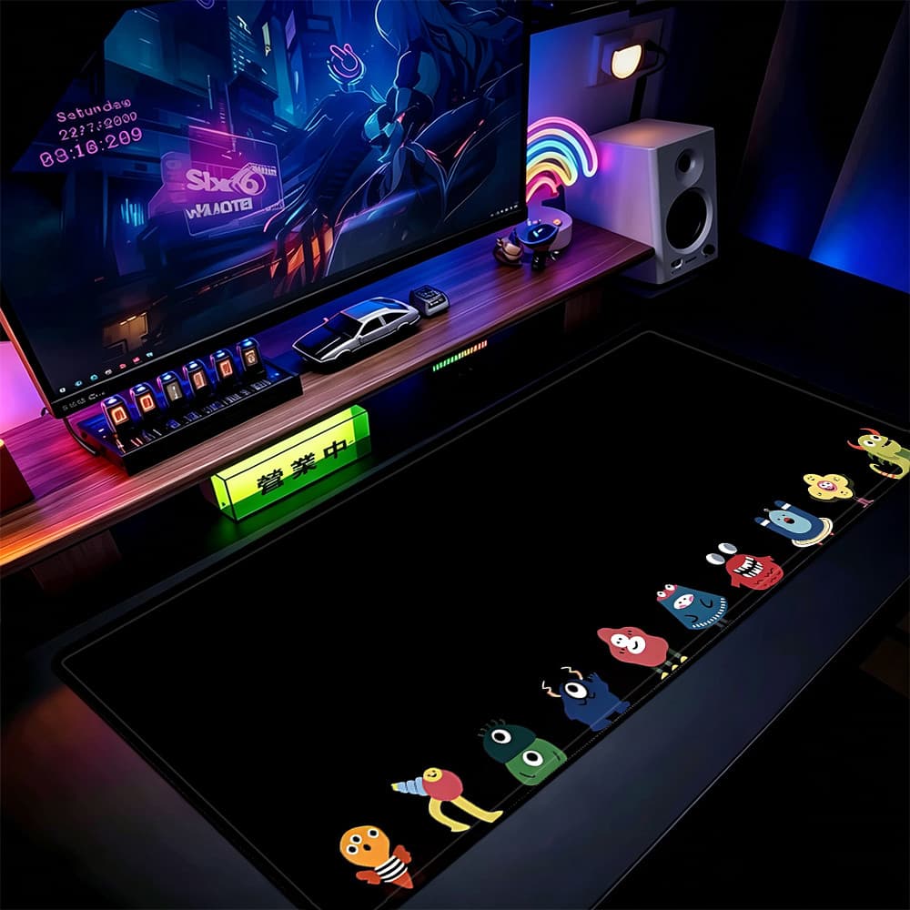 Grande Jogo Mouse Pad Antiderrapante 80X30 CM Impressões Personalizadas Mousepad Borda Costurada YP63006
