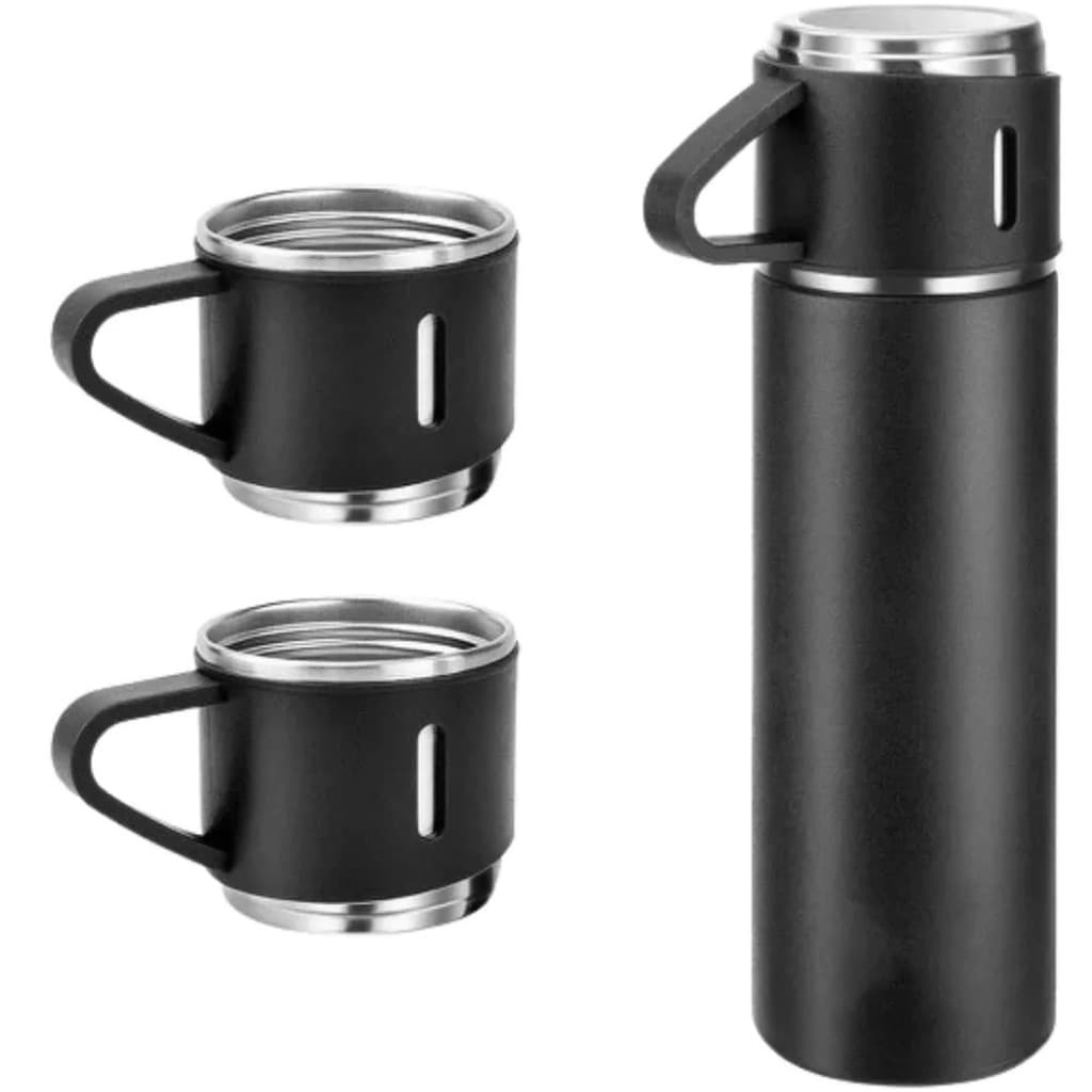 Garrafa Térmica Inox 500ml com Copo e Botão Click Rápido