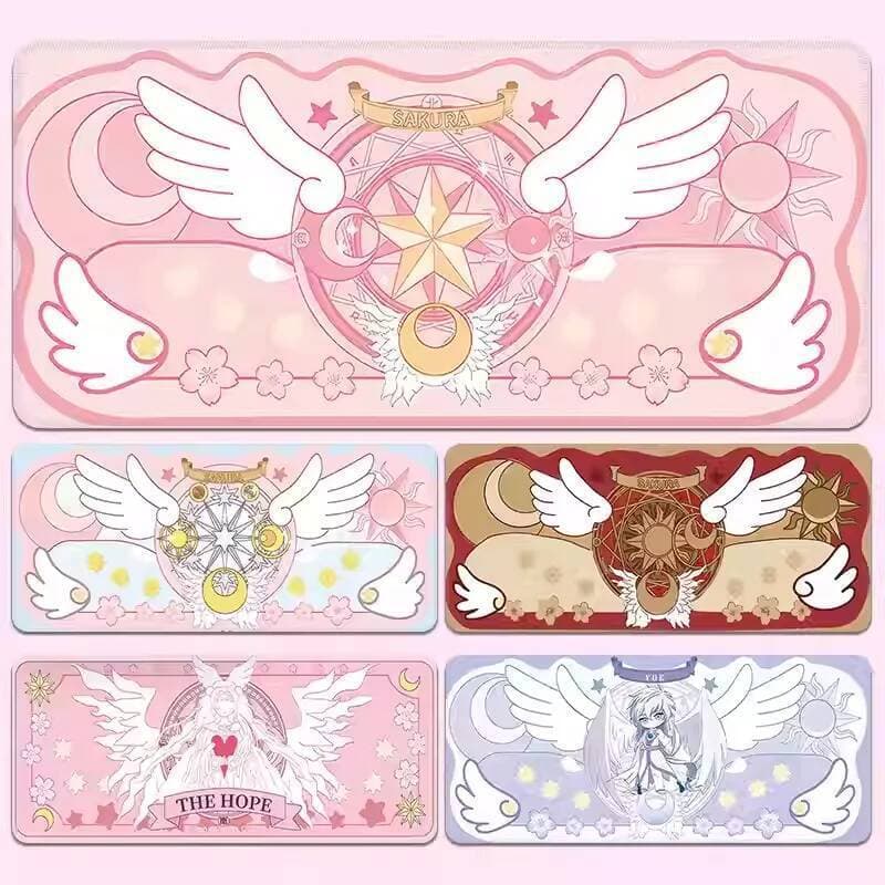 Rosa Sakura Mouse Pad Tamanho Grande Base De Borracha Antiderrapante Acessórios De Mesa PC Mousepad Para Escritório E Ga