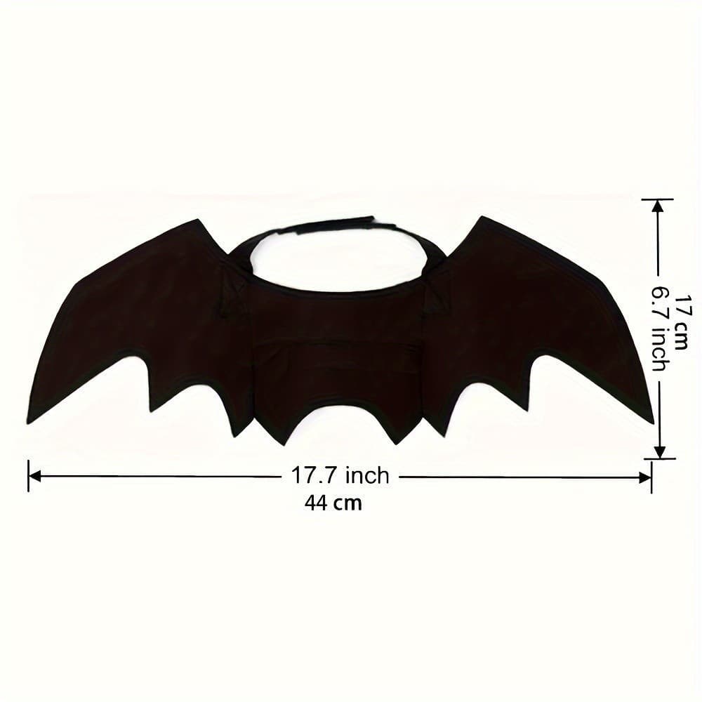 Asas de Morcego Adoráveis para o Halloween! - Fantasia de Halloween - Tecido Macio e Confortável - Para Gatos e Cães - A
