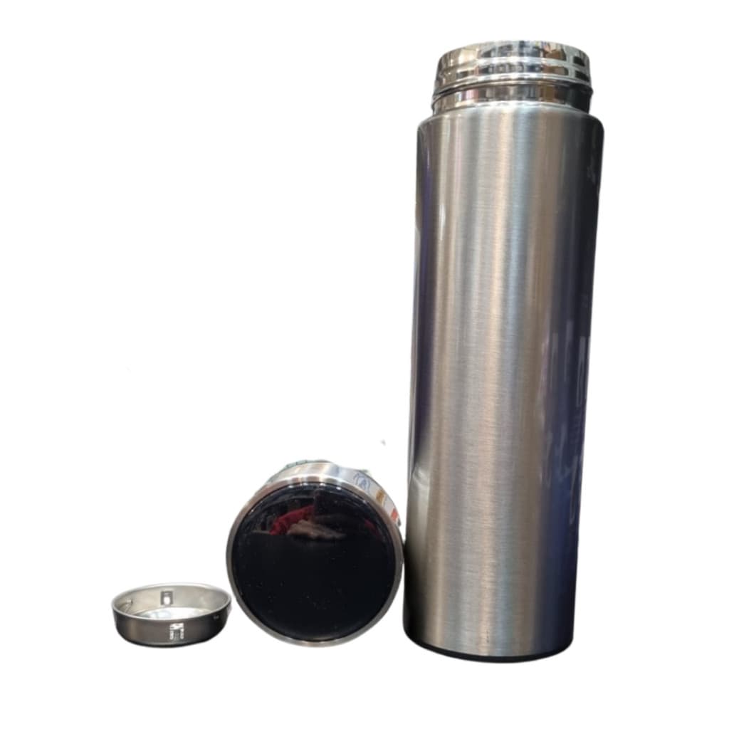 Normal - Garrafa Térmica com LED e Termômetro (500ml) - Prata