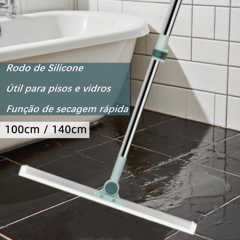 Rodo Mágico Silicone Vassoura 2 em 1 Limpeza Pesada Pelo Pet Canto Sofá