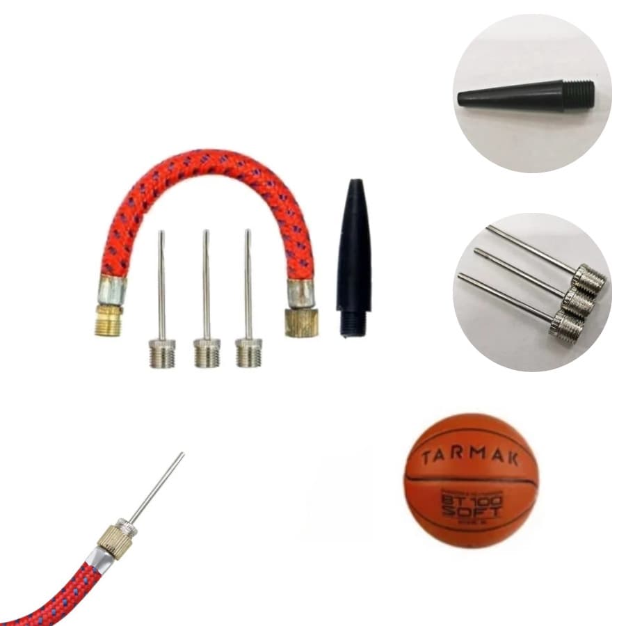 Kit 5 Bicos para Bomba de Ar Inflador de Bolas e Balões Acessórios Multiuso