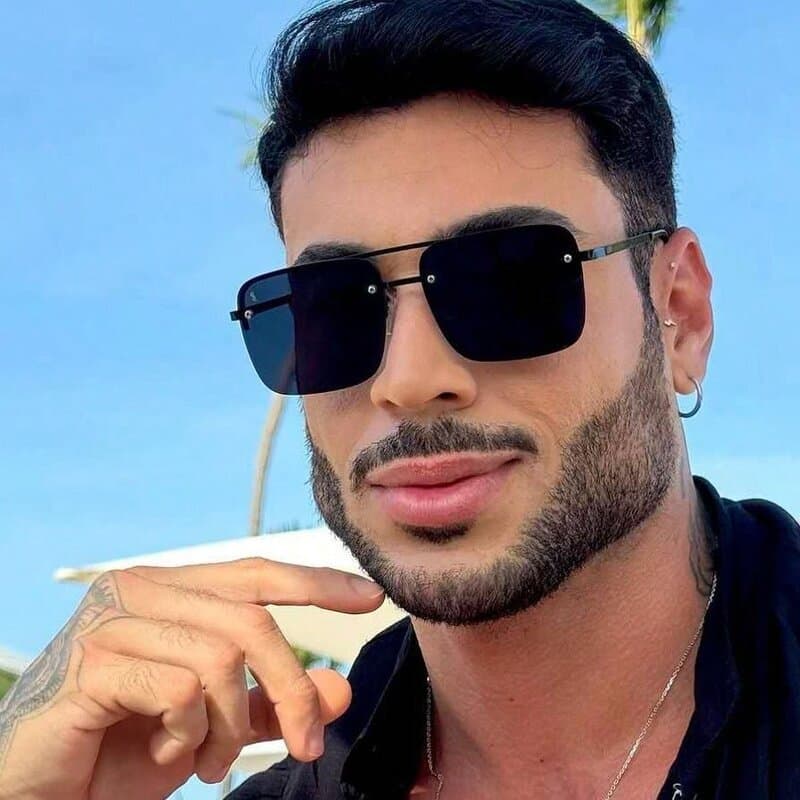 Oculos De Sol Escuro Masculino Proteção UV400 Tendencia