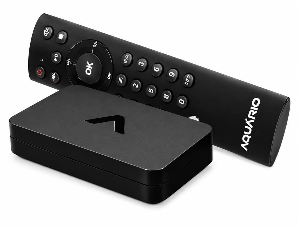 Conversor Digital Full HD Aquário DTV-9000 Gravador USB HDMI TV Digital