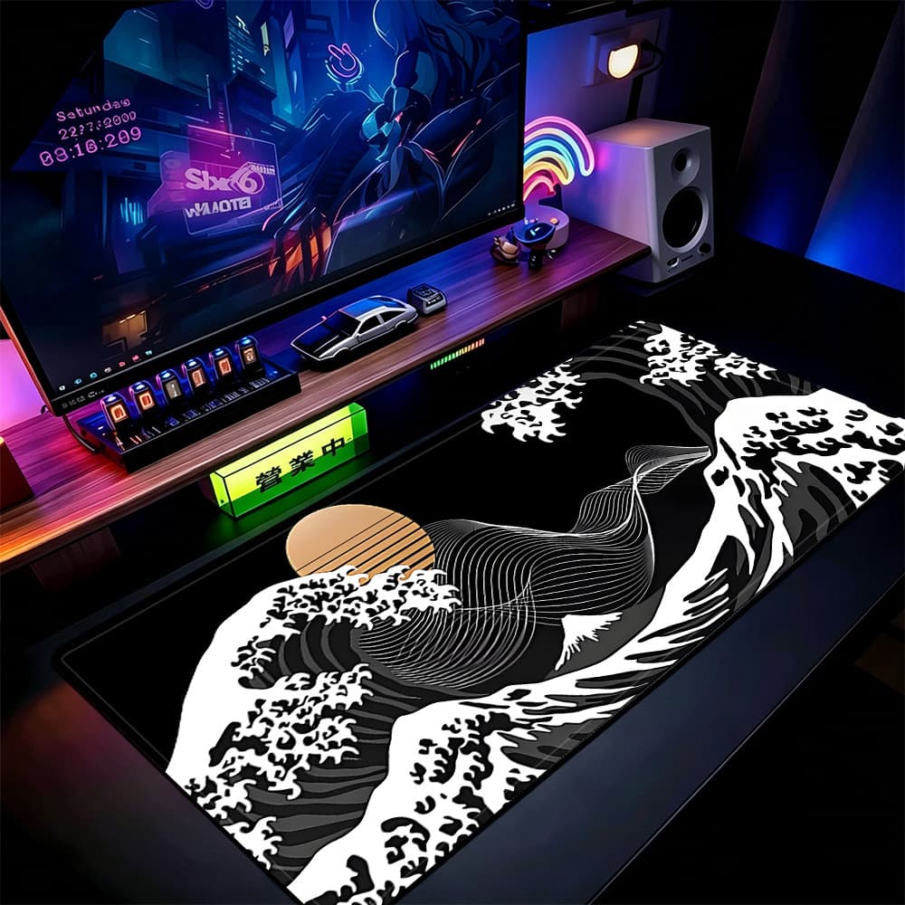 Grande Jogo Mouse Pad Antiderrapante 80X30 CM Impressões Personalizadas Mousepad Borda Costurada YP63009