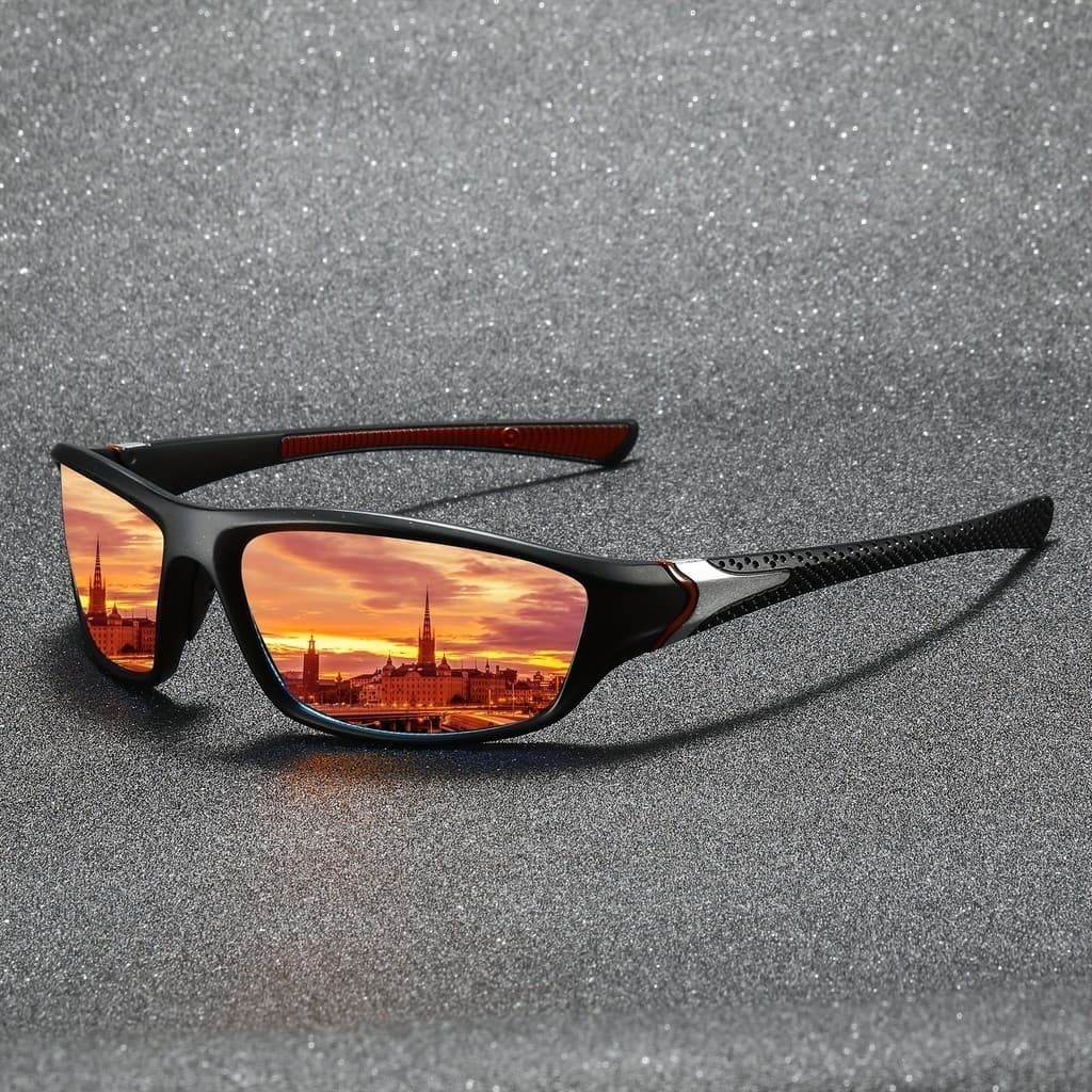Óculos de Sol Retangulares Polarizados, Para Homens e Mulheres, Esportes ao Ar Livre, Festa, Férias, Viagens, Pesca, Con