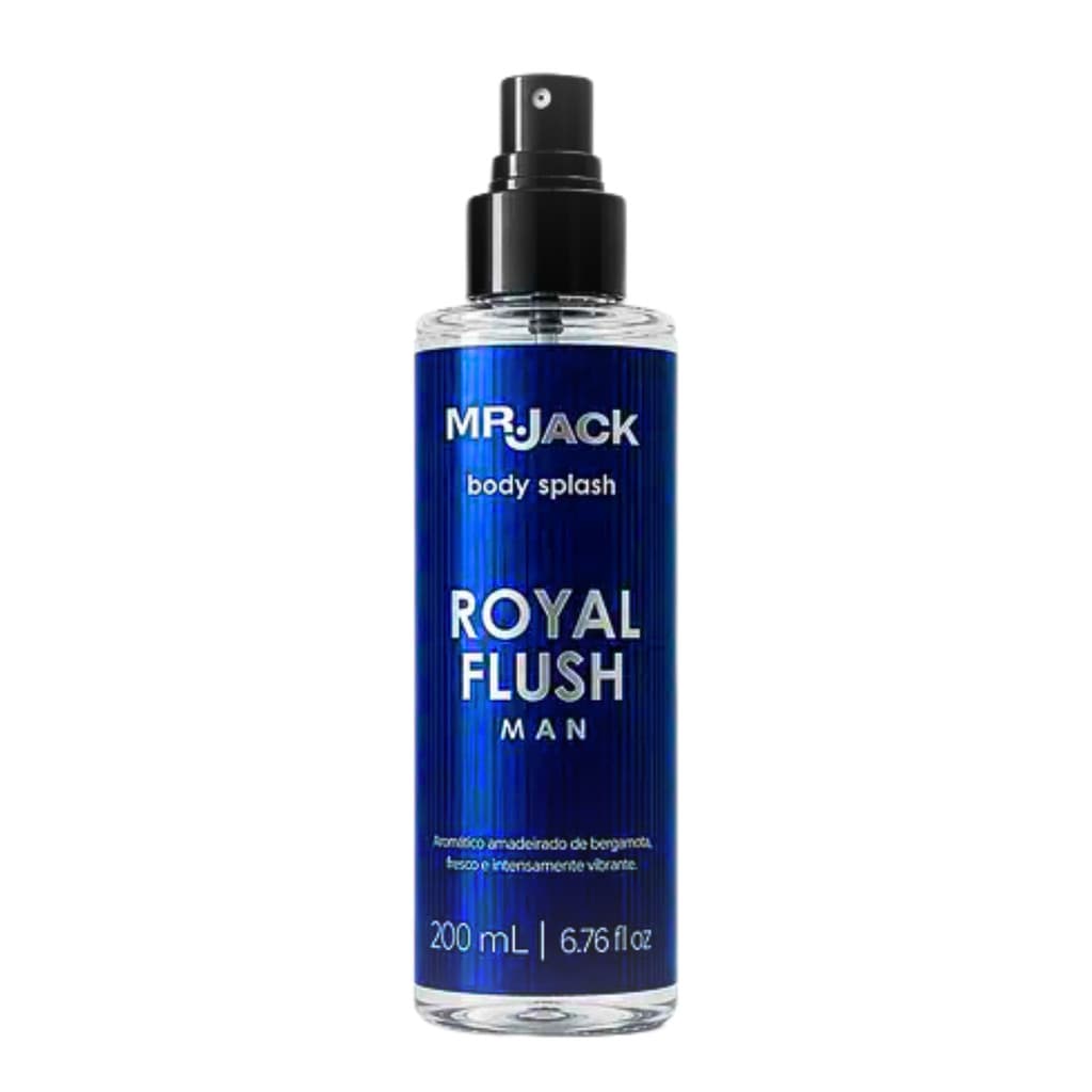 Body Splash Mr. Jack Royal Flush Man 200ml Aromático Amadeirado Cod.90896