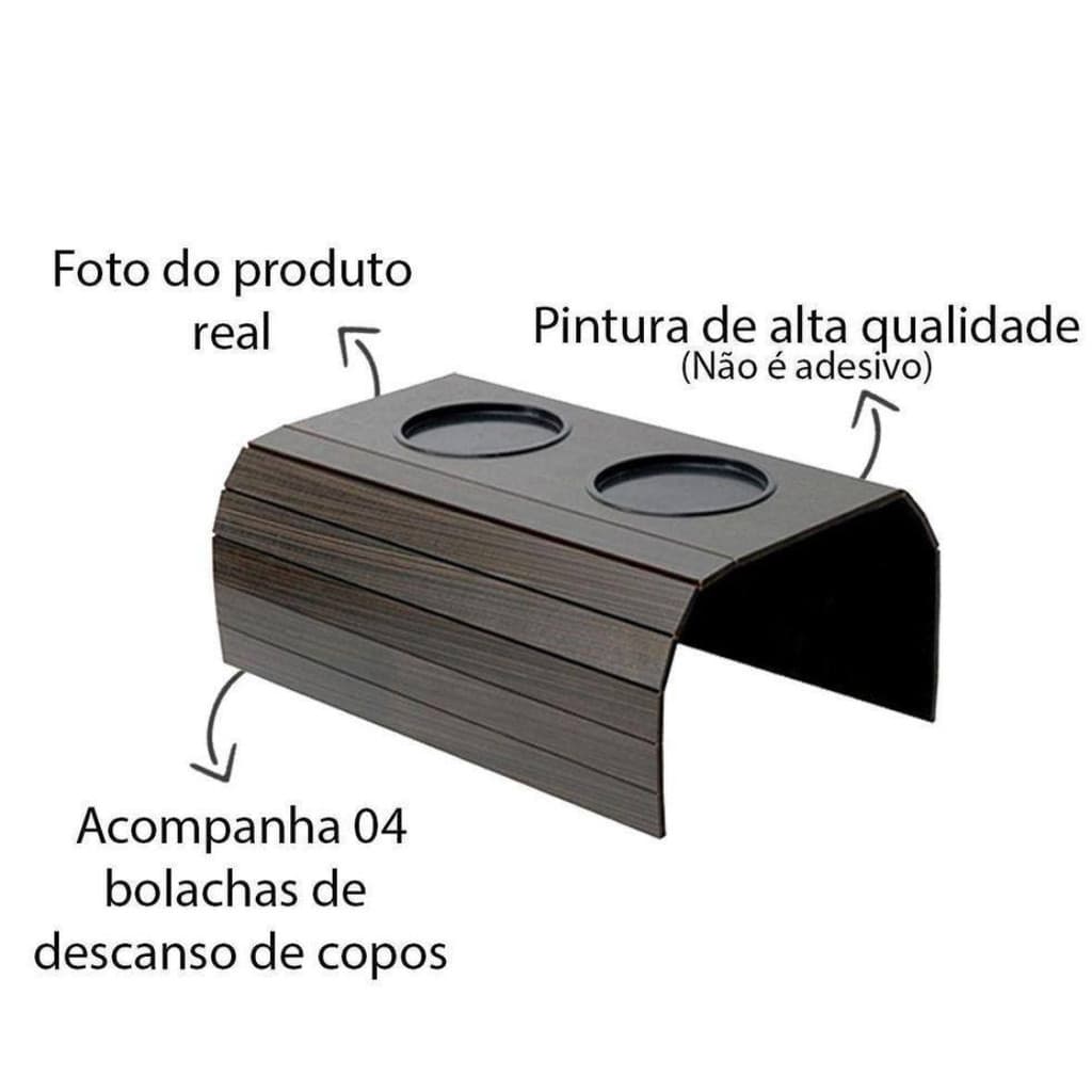 Esteira de Sofá MDF com Suporte de Copo e Controle