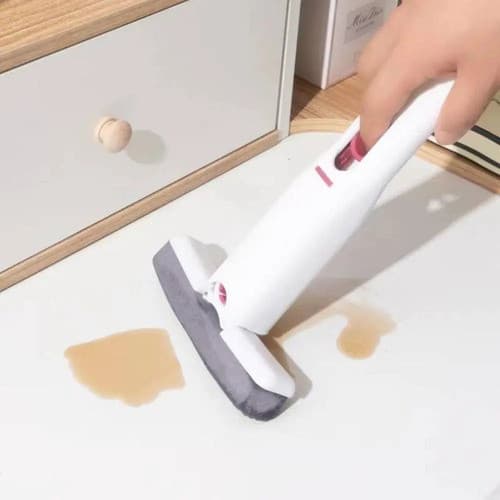 Mini Mop Esfregão Dobrável Portátil Absorvente Seca Pia Limpeza Rápida Vidros Azulejos Banheiro Cozinha Alta Absorção