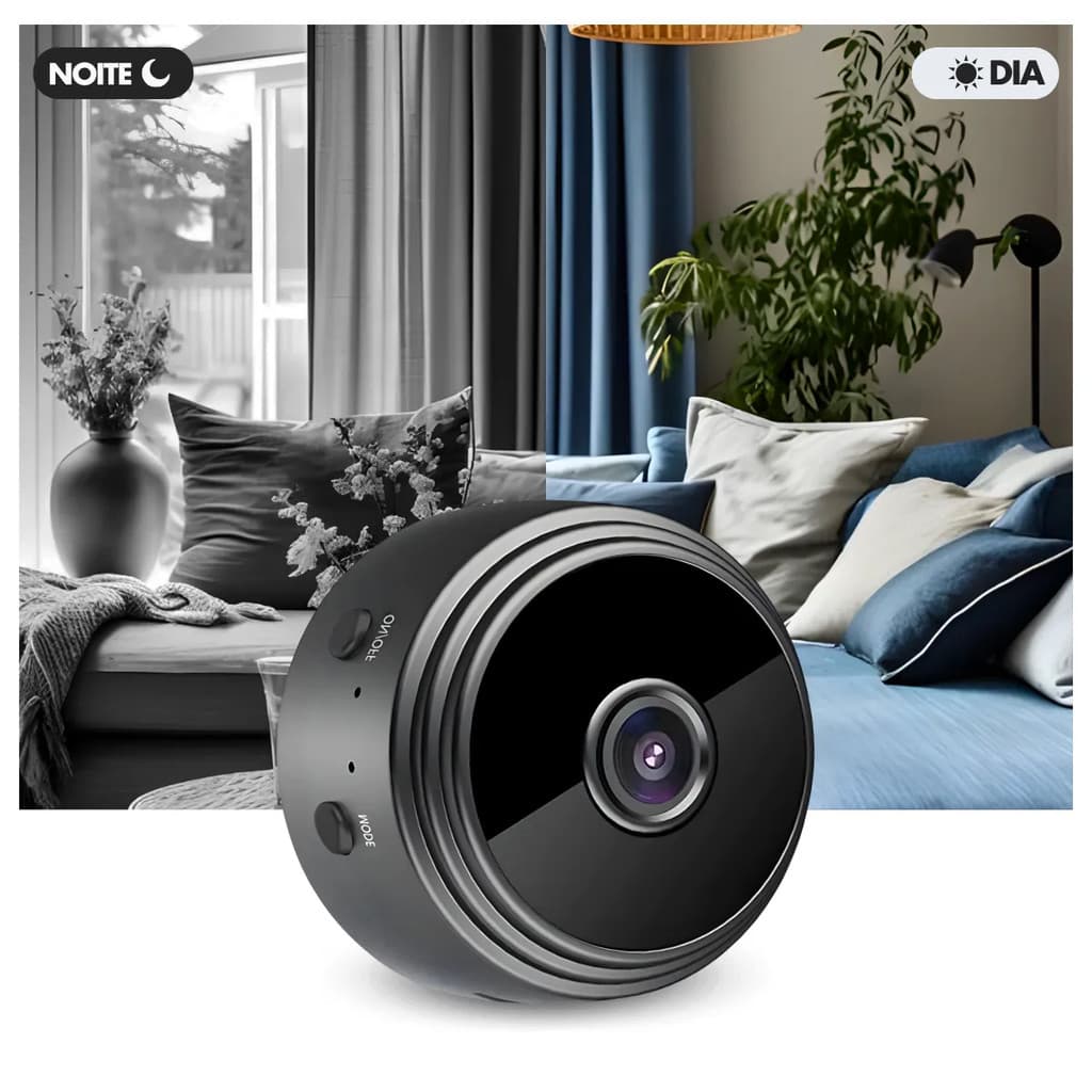 Câmera Segurança Mini Espiã A9 Wifi Visão Noturna Celular Original.