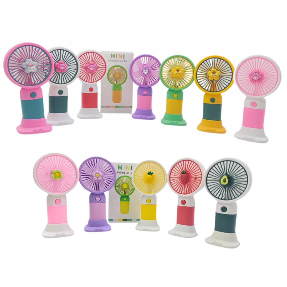 Mini Ventilador Portátil Recarregável de Mesa HandHeld Fan Hmaston 810A / 810B
