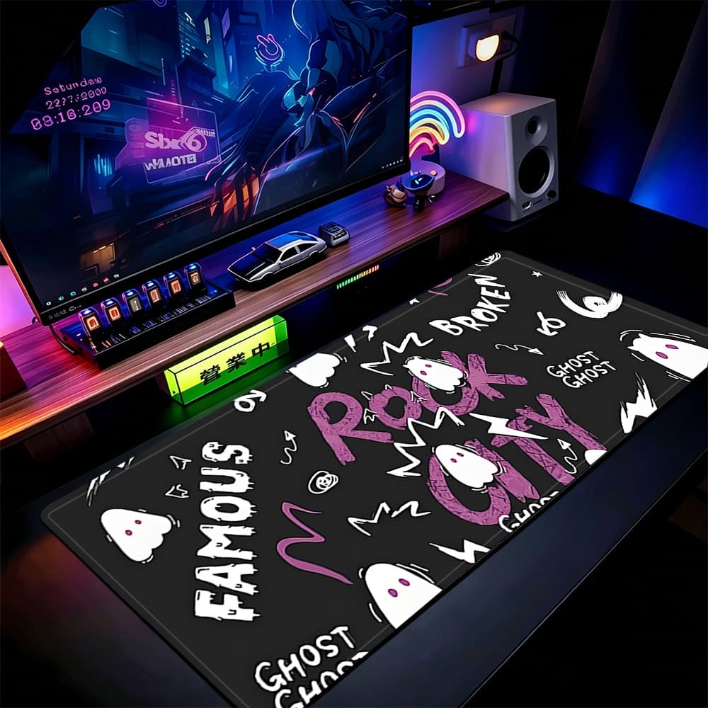 Grande Jogo Mouse Pad Antiderrapante 80X30 CM Impressões Personalizadas Mousepad Borda Costurada YP63011
