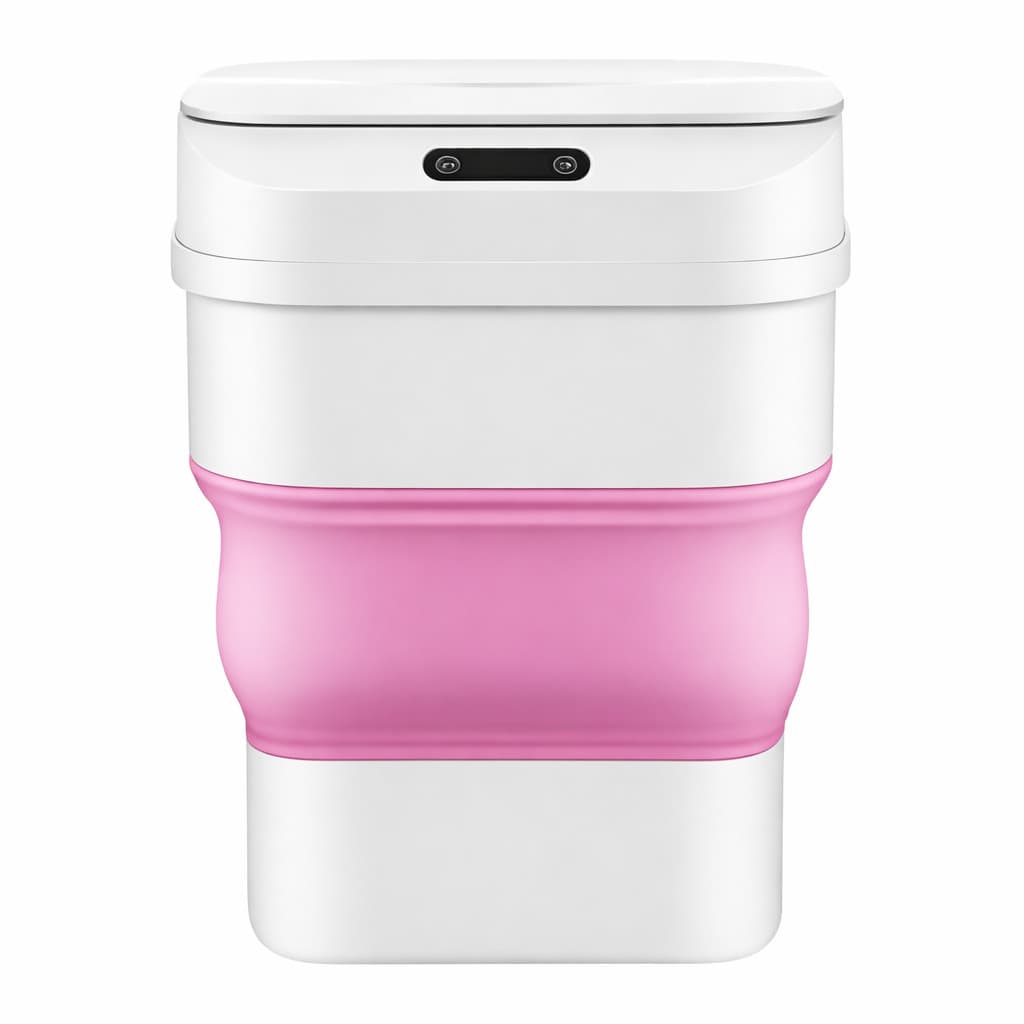 Lixeira Automática Dobrável com Sensor Rosa