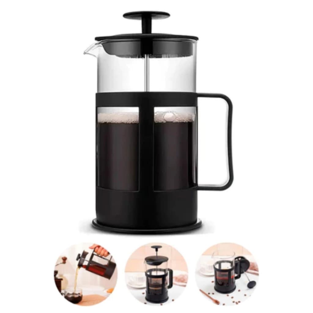 Cafeteira Prensa Francesa 350ml – Sabor Intenso e Praticidade
