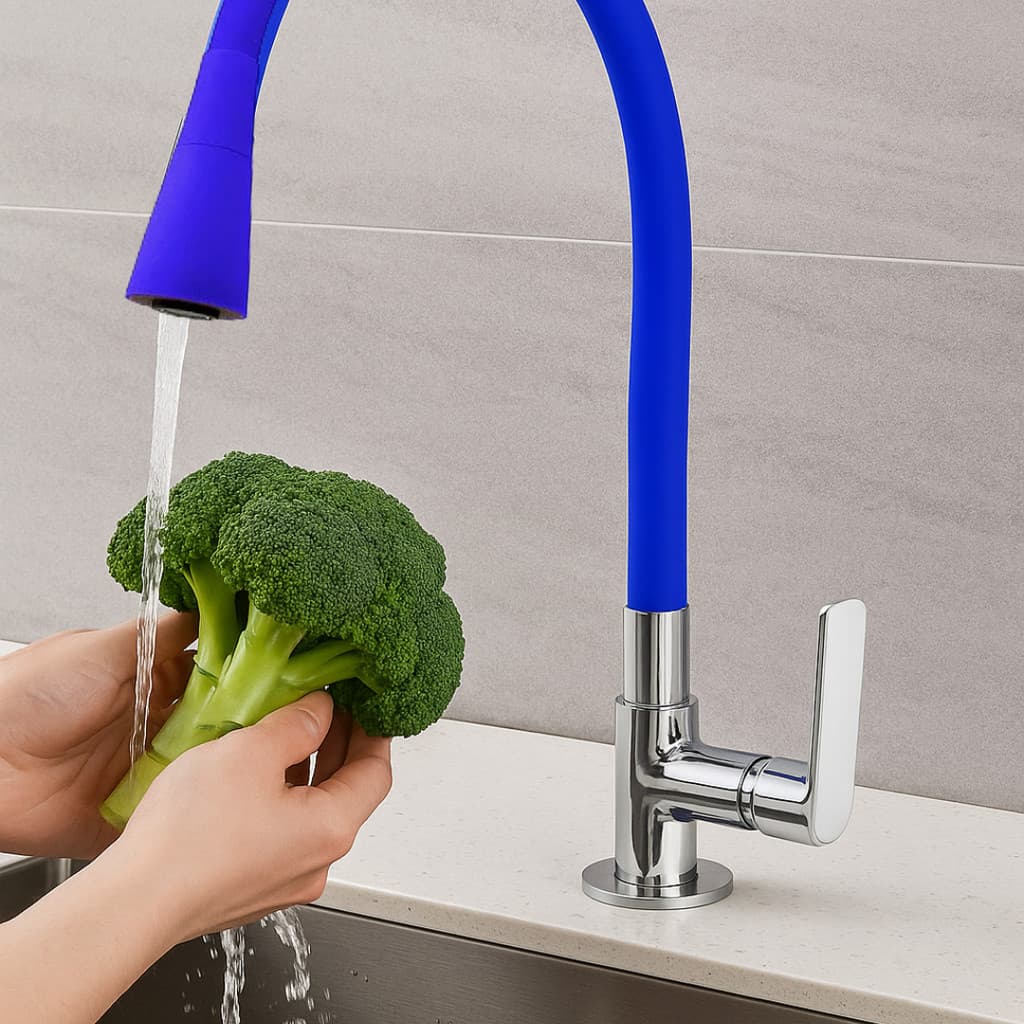 Torneira Gourmet Flexível 360° Silicone 2 Jatos Cozinha Snel SN18