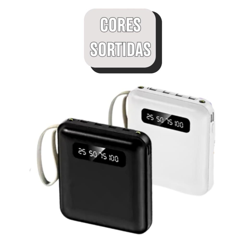 Carregador Portátil Power Bank 10000 Portátil Tela Digital