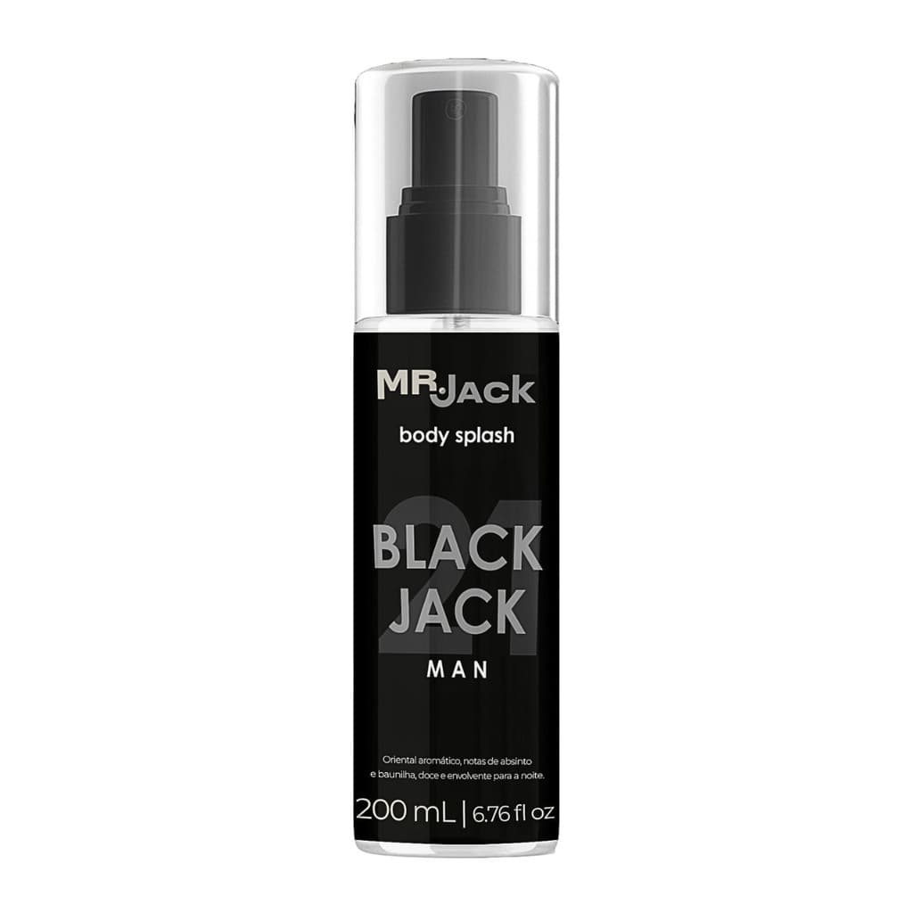 Body Splash Mr. Jack BlackJack 21 Man 200ml Oriental Aromático Cod.90898