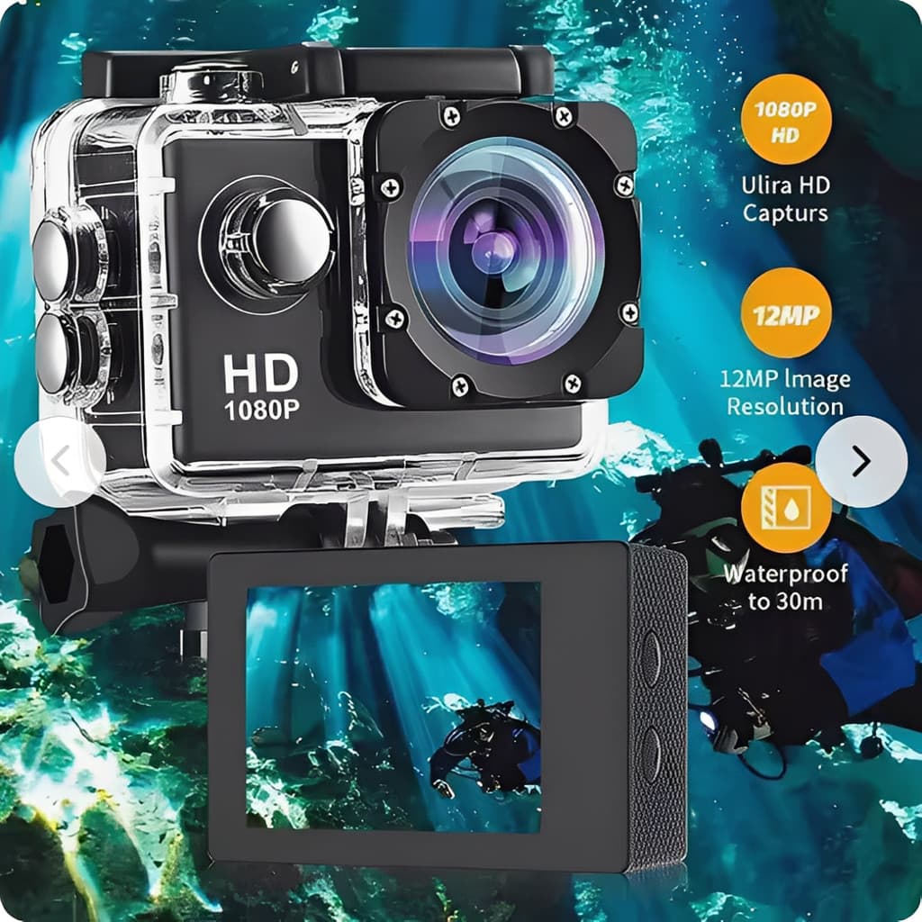 Câmera Filmadora Esportiva 4K Ultra HD Wi-Fi – À Prova D’Água