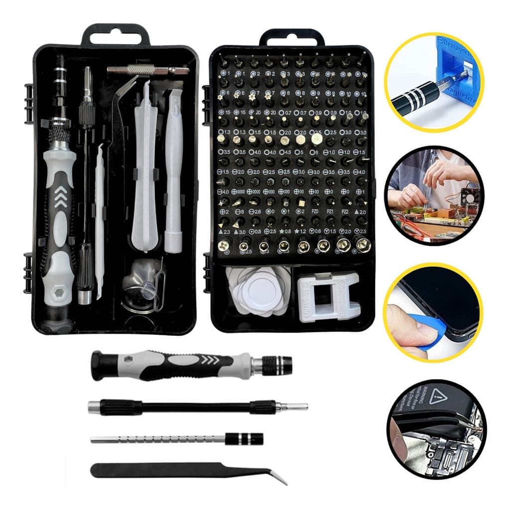 Kit De Conserto Celular Tablet 115 Peças Chaves Ferramentas