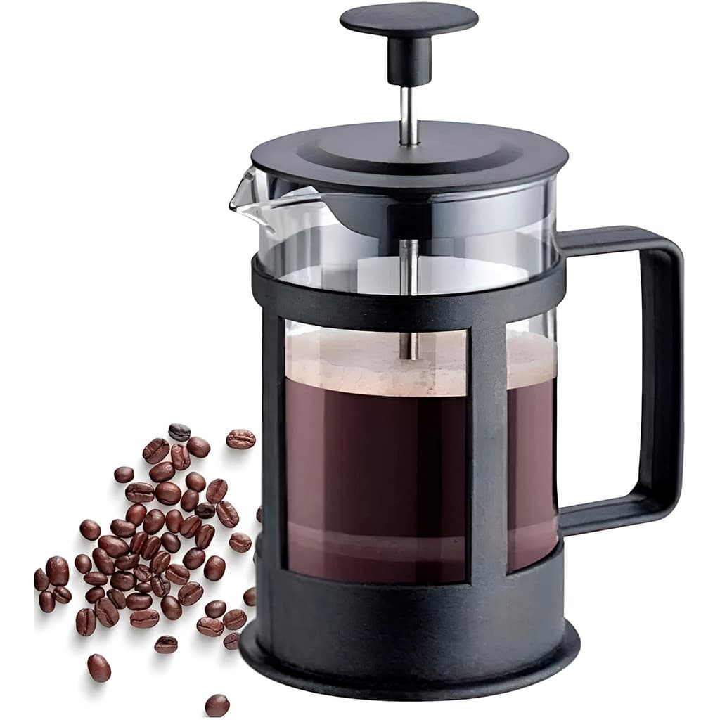 Cafeteira Prensa Francesa 350ml Aço Inox e Vidro Chá E Café