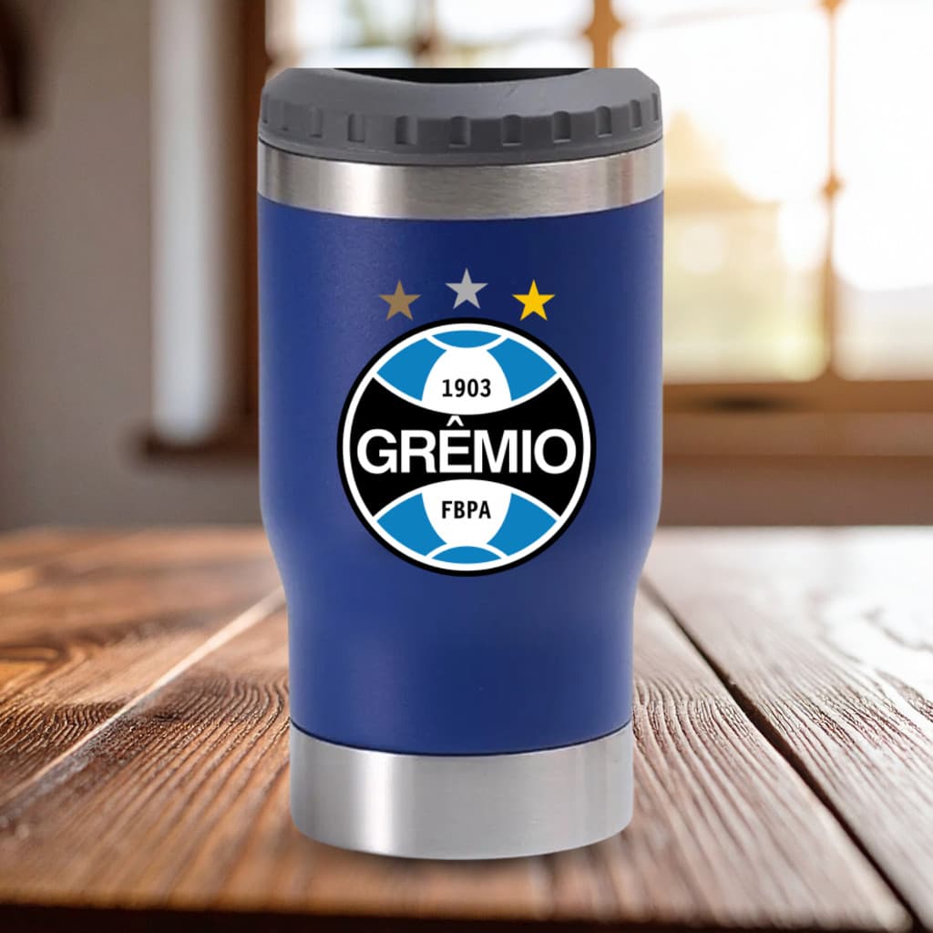 Copo Longneck Térmico Inox Personalizado Time De  Futebol 473ml