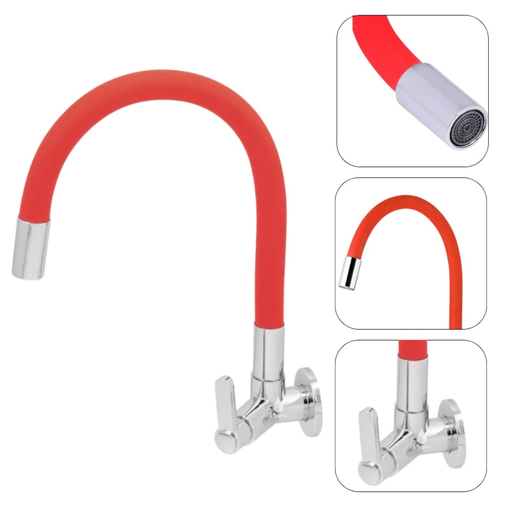 Torneira Gourmet Silicone Flexivel Sn05 Snel Metais Modelo: Parede Cor: Vermelho