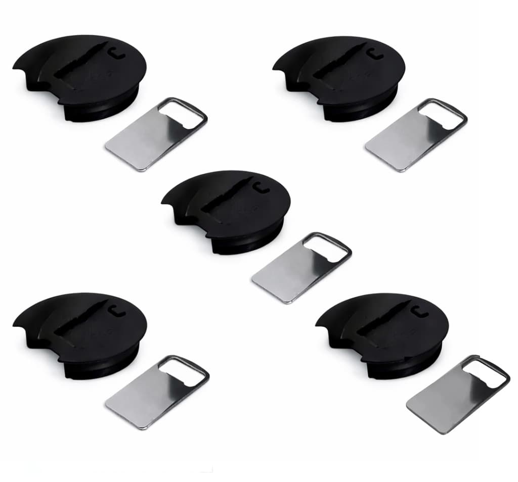 kit 5 Tampa Com Abridor Para O Copo Térmico 473ml