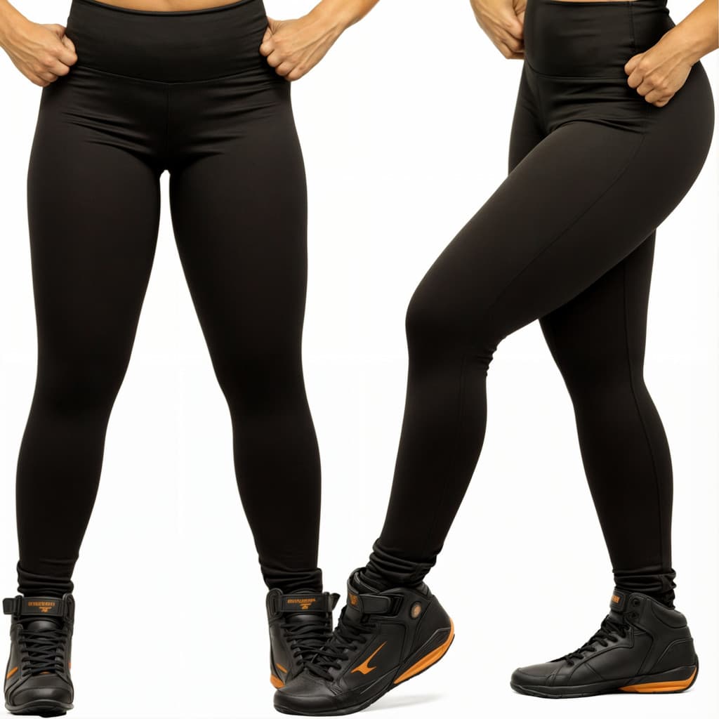 Calça Legging Academia Suplex Premium — Lisa, confortável, resistente e não transparente, ideal para treinos intensos.