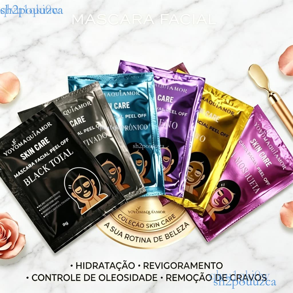 Máscara Facial Peel Off 8g Limpeza Profunda Hidratação Remove Cravos e Impurezas Faciais ✨sh2pouuzca