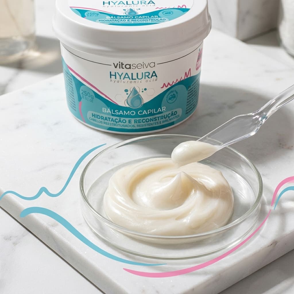 Bálsamo Capilar Vita Seiva Hyalura 250g Hidratação e Reconstrução