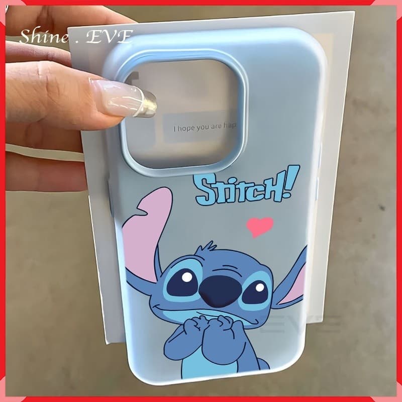 KIT 2/1 Capinha silicone jelly macaron 2em1 personagem animação Stitch Para iPhone XR  Max 11 12 13 14 15 16 17PRO MAX
