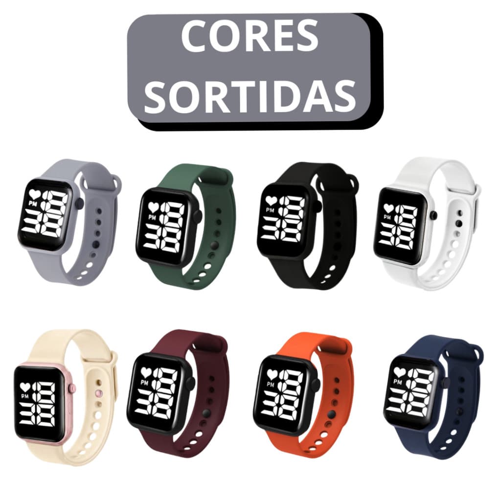 Kit 5 Relógios Digital SKMEI - (Cores Sortidas)