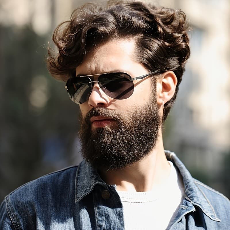 Óculos de Sol Unissex Estilo Piloto, Óculos de Sol Polarizados da Moda, Óculos de Sol Masculinos e Femininos, Óculos de