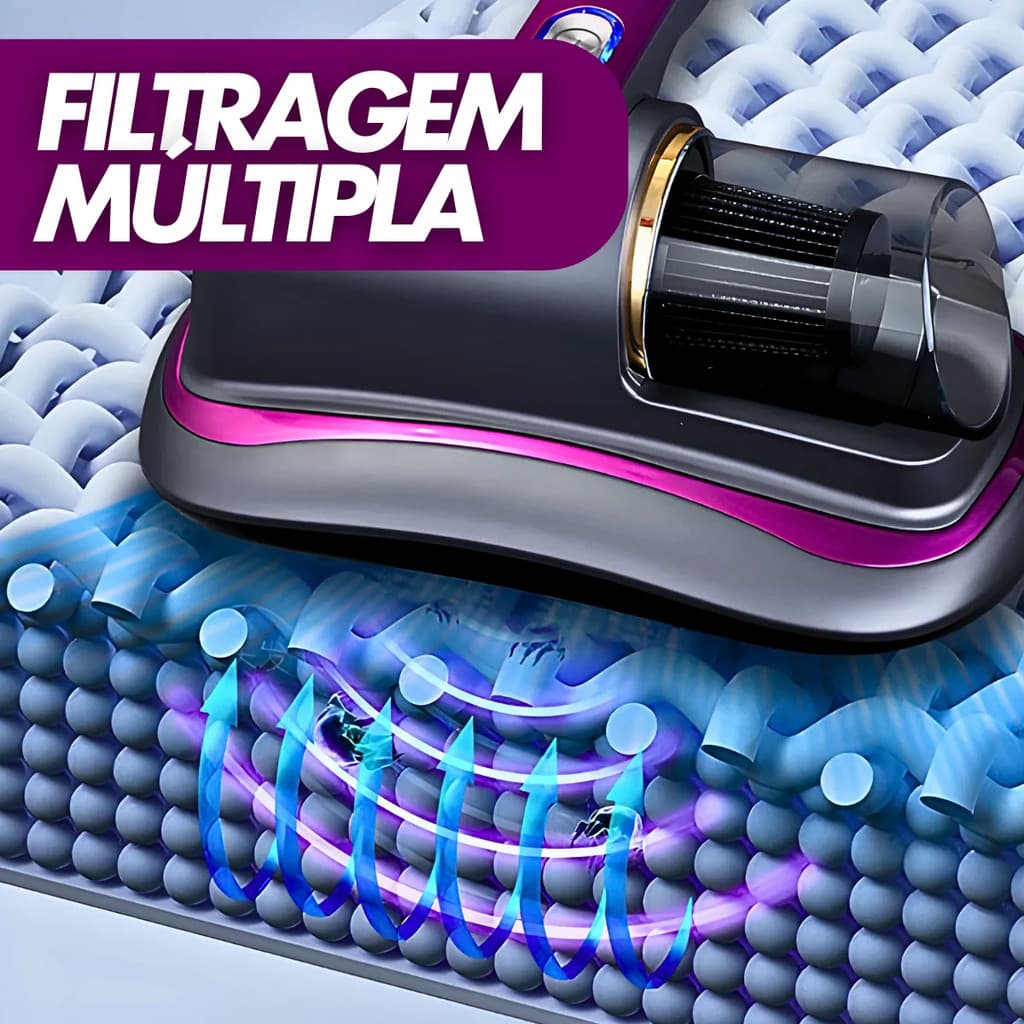 NOVO Aspirador (PORTÁTIL) Anti-Ácaro / Sem Fio Uv