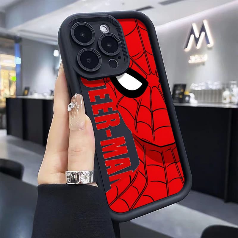 Capinha de Celular homem-Aranha iPhone 13 15 11 12 14 16 17 Pro Max Plus XR XS Premium Proteção Anti Impacto Promoção