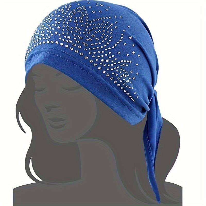 Toucas de cor sólida, faixas de cabeça macias e elásticas, lenço de cabeça para o Ramadã, para uso diário por mulheres.