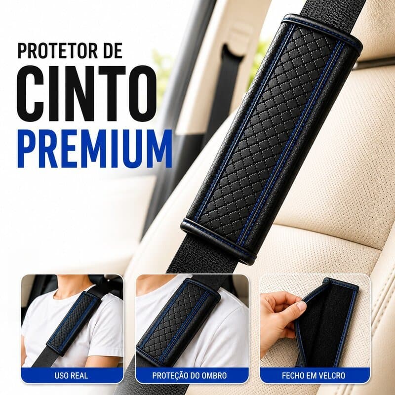 Capa De Cinto De Segurança Para Carros Clássico Couro Ombros Do Carro Acessórios